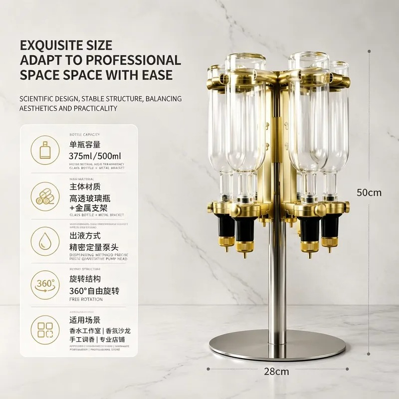 Nuevo Expositor Dorado para 6  - Perfume Fragrance Bar reseña y precio