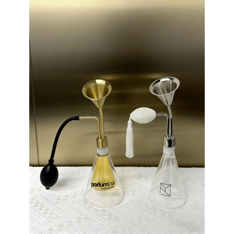 Botella de vidrio Golden‑Head  - Perfume Fragrance Bar reseña y precio